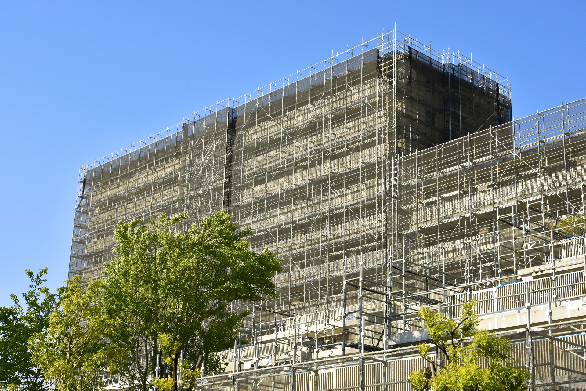 仮設工事の様子
